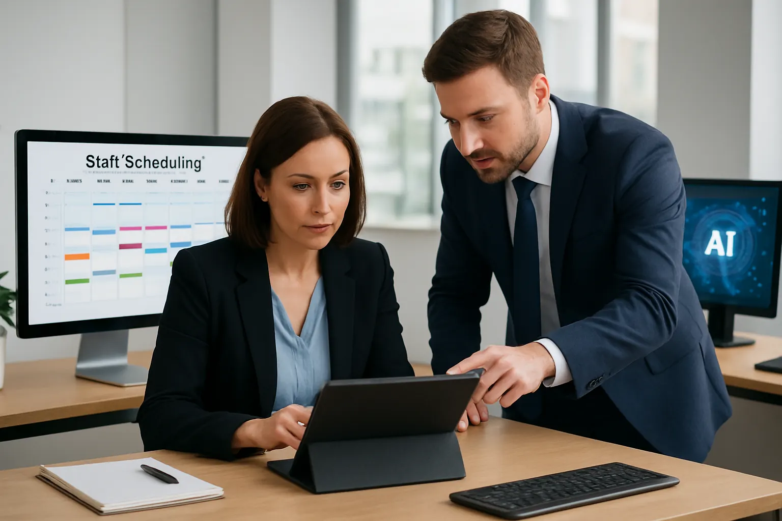 Automate Staff Scheduling and Timekeeping visual
