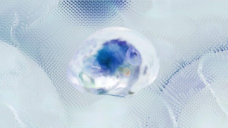 Abstract representation of AI for midwifery services with a futuristic design